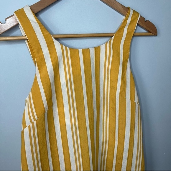 Chinti & Parker Striped Parasol Tie Back Buttercream & Ivory Sleeveless Top Sz 2 - Picture 7 of 16